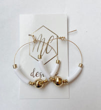 Gold Circle Colored Hoop