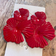 Metal Ginkgo Earrings