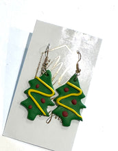 Christmas Tree Clay Earring