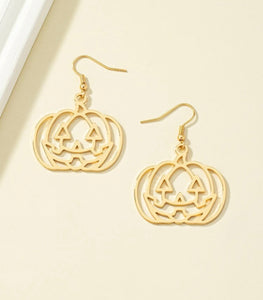 Pumpkin Jack-o’-Lantern Halloween Earrings