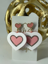 Heart Acrylic Earrings Valentines