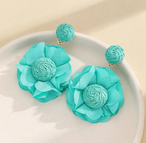 Flower Rattan Earrings