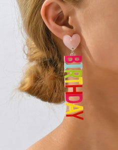 Happy Birthday Earrings
