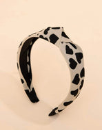 Black Heart Pattern Headband