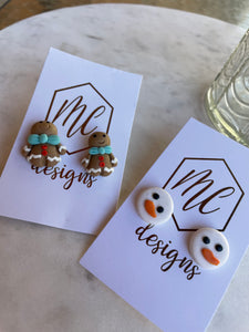 Christmas Clay Studs