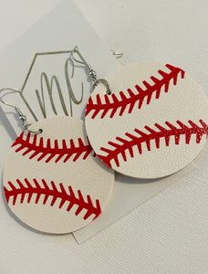 Leather Sports Earrings