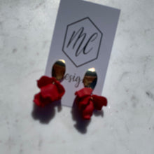 Small Petal Earrings with Gold Top