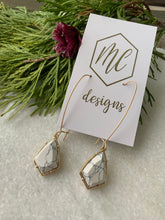 Marble Hook Earrings