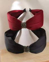 Wide Headband Adorned with Rhinestones