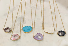 Assorted short stone necklaces