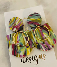 Marble Clay Earrings- Variety of Colors